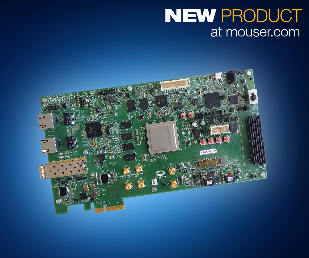 Mouser Now Offering Highly Anticipated Microsemi PolarFire FPGA Evaluation Kit